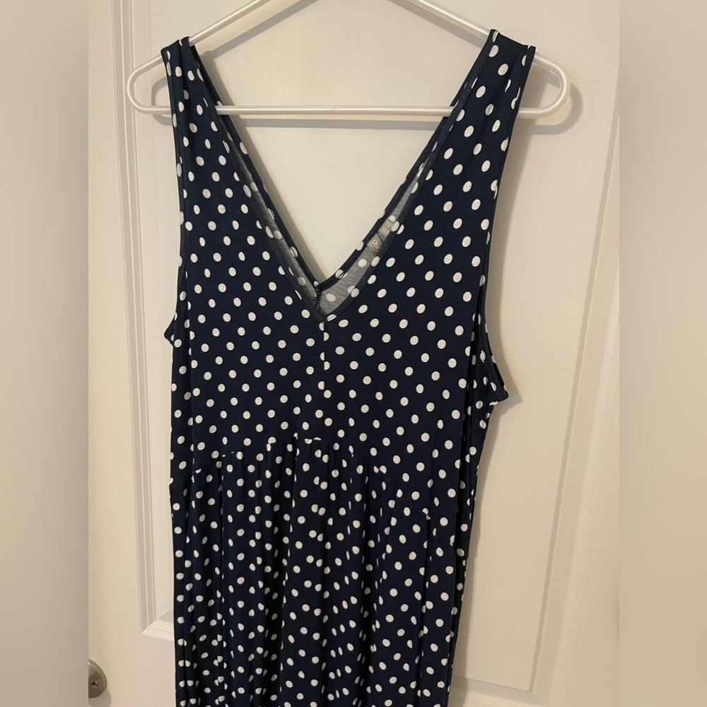 ASOS design curved smock jumpsuit in polka dot - Picture 6 of 9